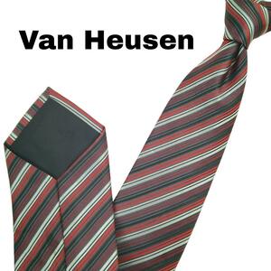 VAN HEUSEN ネクタイ レジメンタルストライプ ハンドメイド u59