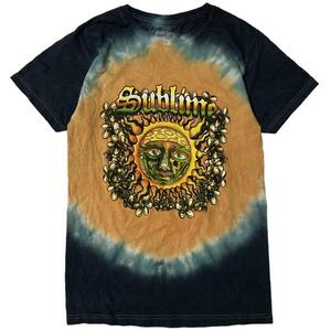 SUBLIMEサブライム 半袖バンドTシャツ タイダイ ロック バンTx62① S相当