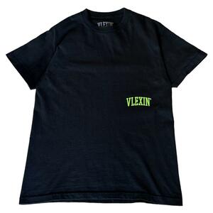 メキシコ製 VLEXIN' 半袖Tシャツ ブラック US古着 p88　メンズ　M相当