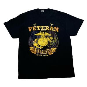 GILDANミリタリー U.S.MARINES 半袖Tシャツ 海兵隊 紋章z31 L相当