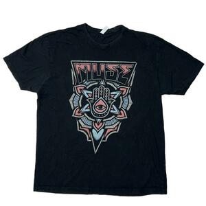 MUSE ミューズ UKロック 半袖バンドTシャツ バンT ブラック a83 XL相当