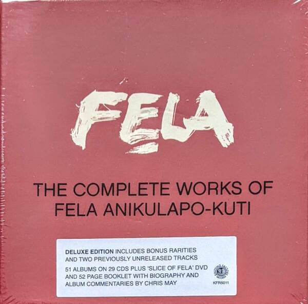 Fela Anikulapo Kuti フェラ・クティ - The Complete Works Of Fela Anikulapo-Kuti DVD付限定リマスター再発二十九枚組CDボックス