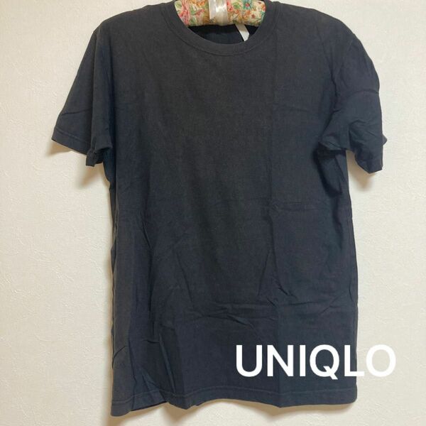 訳あり　UNIQLO 半袖 Tシャツ　黒　ブラック　