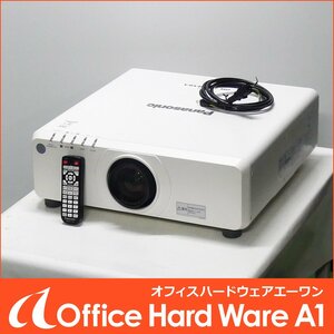 Panasonic PT-DW750JW DLPプロジェクター (7000ルーメン WXGA 本体使用830時間 標準レンズ付き) 中古 パナソニック 動作品 ☆