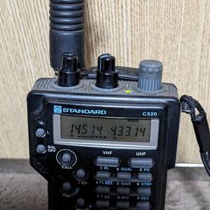 STANDARD C-520 144/430MHz FM TWIN BANDER  アンテナ、ストラップ、ベルトフック、電池ケース付きの画像4