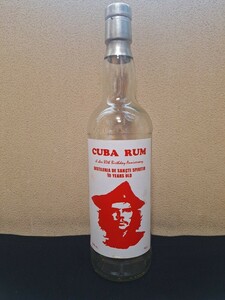 CUBA RUM che ge rose 80 anniversary raw . memory bottle 10 year thank tispilichu empty bin 