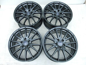 美品 Weds VELVA SPORT2 18×7.5J 5H PCD114.3 +38 4本セット 会社宛 送料無料 J28