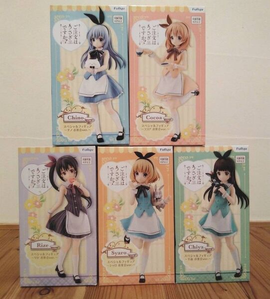ご注文はうさぎですか??スペシャルフィギュア ~ お茶会ver. ~ 5種セット チノ ココア シャロ 千夜 リゼ