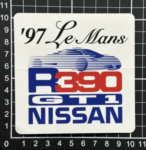 ニッサン R390 GT-1 '97 ルマン ニスモ レーシングチーム ステッカー ビンテージ 当時物（本物）新品未使用品