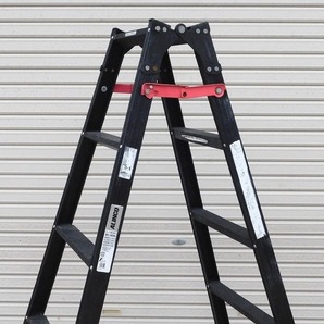 T086Tちょる☆ALINCO アルインコ BX-180W はしご兼用脚立 使用最大高さ1m40cm はしご長さ3m60cm 軽量 アルミ 現状品の画像2