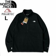 売切り【正規新品】THE NORTH FACE◆ALPINE POLARTEC 100 1/2-ZIP JACKET フリース ハーフジップ US限定 軽量(L)黒 181024-35_画像3