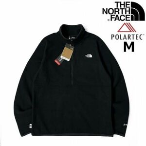 売切り【正規新品】THE NORTH FACE◆ALPINE POLARTEC 100 1/2-ZIP JACKET フリース ハーフジップ US限定 軽量(M)黒 181024-35