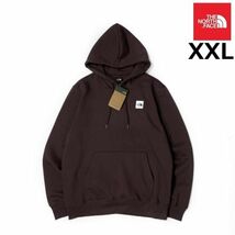 売切り【正規新品】THE NORTH FACE◆BOX LOGO HOODIE プルオーバー パーカー ボックスロゴ US限定 裏起毛 男女兼用(XXL)茶 181130-30_画像1