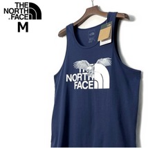 売切り【正規新品】THE NORTH FACE AMERICANA TANK タンクトップ Tシャツ US限定 グラフィック イーグル スポーツ コットン(M)紺 180903-15_画像2