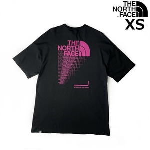 売切り【正規新品】THE NORTH FACE◆W MULTI TEXT GRAPHIC T-SHIRT DRESS 半袖 Tシャツ ワンピース US限定 上質 厚手(XS)黒 180902-5