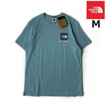 売切り【正規新品】THE NORTH FACE◆SMALL BOX SS 半袖 Tシャツ US限定 ボックスロゴ 男女兼用 キャンプ アウトドア(M)水色 青 180902-20_画像1