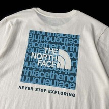 売切り【正規新品】THE NORTH FACE◆W SHORT-SLEEVE BOX NSE TEE 半袖 Tシャツ US限定 ボックスロゴ 男女兼用 アウトドア(L)白 180902-15_画像4