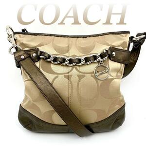 COACH shoulder bag signature beautiful goods 60304