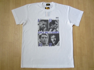 90's 日本製 asics BIG 4 フォト Tシャツ LL アシックス サッカー Gianluca Vialli Franco Baresi ラモス瑠偉 ユニフォーム ヴィンテージXL