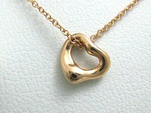 * super-beauty goods K18Au750 Tiffany Open Heart necklace reference price :89,100 jpy *