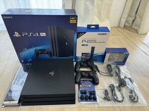 PlayStation4 Pro ジェット・ブラック 1TB CUH-7200BB01 +コントローラー+埃防止キット+冷却ファン