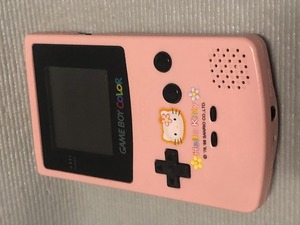 ゲームボーイカラー　本体　ピンク　ハローキティ　限定版　動作