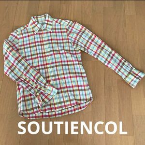 SOUTIENCOL チェック　シャツ　長袖シャツ