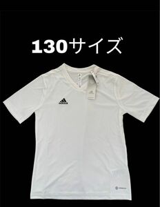 adidas アディダス 130 白 Tシャツ 半袖 スポーツ 男の子 女の子 キッズ ジュニア サッカー 子供 130センチ