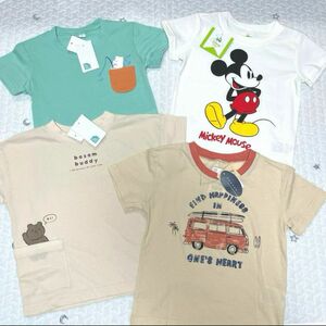 西松屋 ミッキー 半袖トップス Tシャツ 4着まとめ売り