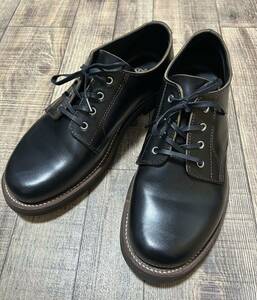 定価64500円　美品　US10相当　茶芯　アルゴ ARGO Oxford Shoes Winch オックスフォードシューズ　ウィンチ　28cm ブラック プレーントゥ