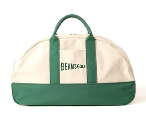 ★未使用★BEAMS GOLF ビームスゴルフ / キャンバス ボストンバッグ シューズ収納