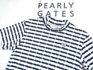 * прекрасный товар *PEARLY GATES Pearly Gates / PG89 короткий рукав mok шея рубашка / размер 4