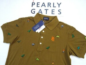 ☆新品☆PEARLY GATES パーリーゲイツ / PG89 T-REX 恐竜シリーズ ポロシャツ / サイズ４