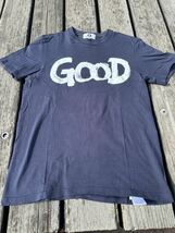 グッドイナフ GOOD E 両面プリント Tシャツ ネイビー XS 希少　リゾネイトグッドイナフ　2枚セット　おまけ1枚付_画像2