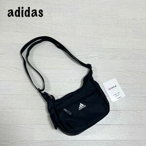 新品　未使用　adidas アディダス　ショルダーバッグ ナイロン ブラック 黒 斜めがけ　かばん　鞄