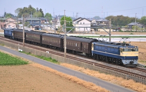 鉄道 デジ 写真 画像 両毛線 団臨 EF65-501 旧型客車 送り込み回送 1