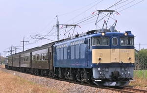 鉄道 デジ 写真 画像 両毛線 団臨 EF64-37 旧型客車 3