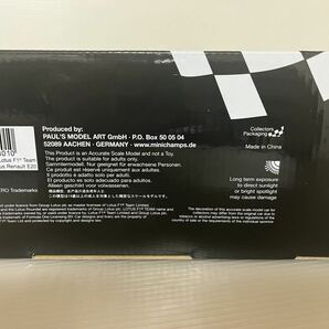 【美品】 1/18 ロータス ルノー E20 K.RAIKKONENN WINNER ABU DHABI GP 2012 MINICHAMPS ミニチャンプス の画像6