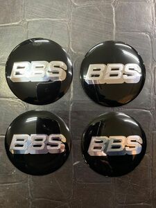 ◆高品質◆ BBS ロゴ ブラック シルバー3Dロゴ センターキャップ ステッカー◆★1台分4個1セット★
