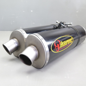 ☆CBR1100XXスーパーブラックバードSC35 AKRAPOVIC Ovalフルエキゾーストマフラーツインテールカーボンサイレンサー アクラボビッチ 221114の画像5