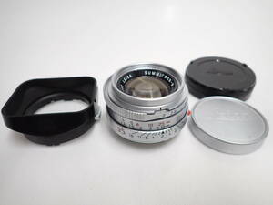 送料無料 希少 外観美品 【 Leica SUMMICRON-M 35mm F2 E39 第4世代 7枚玉 シルバークローム SN:3612062 】 ライカ ズミクロン レンズ