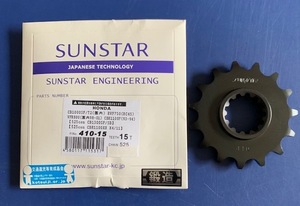 サンスター SUNSTAR 410-15 フロントスプロケット 525-15T 15T 15丁 CB1000SF RVF750 RC45 VFR800 CBR1100F 新品 525 15