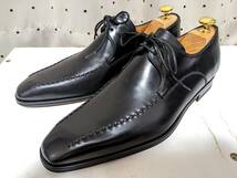 未使用品 MAGNANNI マグナーニ レザー ドレス シューズ ビジネスシューズ 靴 39 ブラック_画像1