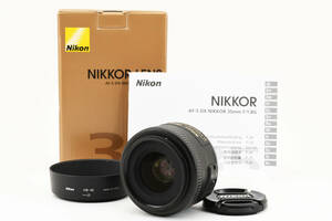 ■ほぼ新品■ ニコン Nikon AF-S DX 35mm F1.8 G　Nikon Fマウント　元箱付き　#9107BSO0121AP04MM