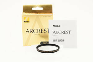 ■美品■ ニコン Nikon ARCREST PROTECTION FILTER 52mm　元箱付き　#9110BSO0000AP04MM