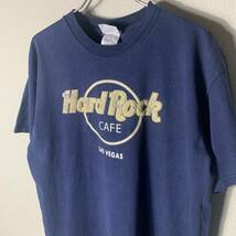 HARD ROCK CAFE ラスベガス Tシャツ 古着 ネイビー 半袖 ハードロックカフェ_画像2