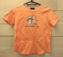 Munsingwear　マンシングウェア　半袖Tシャツ　オレンジ　Mサイズ　レディース　01_画像1