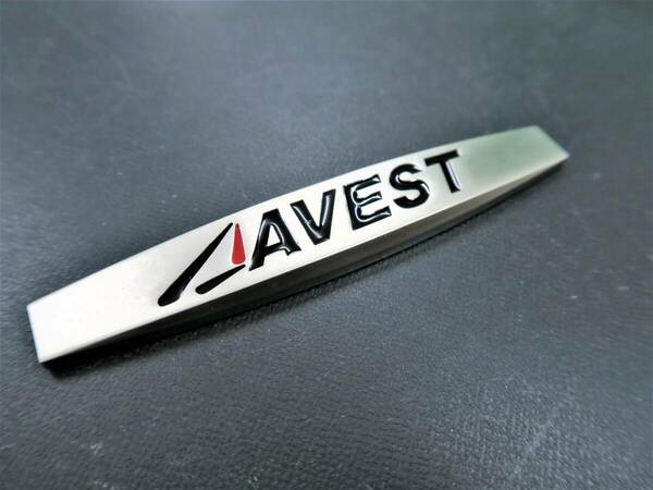 オフィシャルグッズ AVEST アベスト Vertical Arrow■金属 エンブレム プレート 10Cm 2個 ロゴ転写ステッカー 4枚 未使用■ネコポス発送