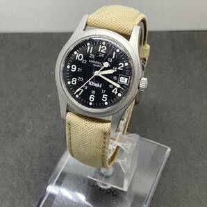 １円～稼働品・HAMILTON Khaki/ハミルトン カーキ 9797 メンズ腕時計 QZ【YB-8010】の画像1