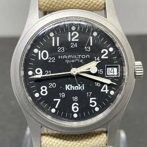 １円～稼働品・HAMILTON Khaki/ハミルトン カーキ 9797 メンズ腕時計 QZ【YB-8010】の画像2